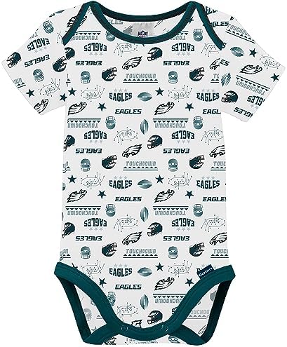 Gerber Baby NFL Team 3 Pack Short Sleeve Onesie Bodysuit