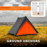 Earth Anchors - 12" Set of 8 Heavy Duty Ground Stakes - Screw in Anchors for Mobile Homes, Sheds, Swing Sets, Trees & Canopies - Includes Drill Bit