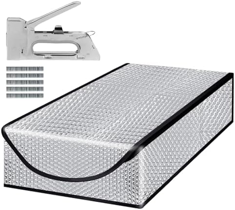 Attic Stairway Insulation Cover - Premium Energy Saving Attic Stairs Door Ladder Insulator Pull Down Tent with Zipper 25 in x 54 in x 11In (Attic Cover + Installation Tool)