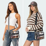 Clear Bag for Stadium Events with 2 Long Straps, See Through Purse for Women Crossbody Bag Concert Stadium Approved