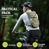 MARCHWAY Tactical Molle Hydration Pack Backpack with 3L TPU Water Bladder, Military Daypack for Cycling, Hiking, Running, Climbing, Hunting, Biking