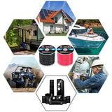 16 Gauge Marine Wire 16 AWG Marine Grade Wire Include 16 AWG 50FT Red & 50FT Black,16 Gauge Tinned Copper Oxygen-Free Boat Electrical Cable for Automotive/RV/Camper/Trailer Outdoor Use