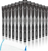 CHAMPKEY Premium Rubber Golf Grips 13 Pack | High Traction and Feedback Rubber Golf Club Grips | Choose Between 13 Grips with 15 Tapse and 13 Grips with All Kits