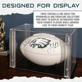 Franklin Sports NFL Autograph Football - Official Size White Panel Souvenir Football for Autographs + Signatures - NFL Team Fan Shop Memorabilia