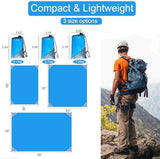 Orga'Neat Pocket Picnic Blanket, Sandproof Lightweight Pocket Camping Tarp, 55″x 79″ Foldable & Fits into Small Bag, Water Resistant Washable Quick Dry Compact Beach Mat for Outdoor Recreation