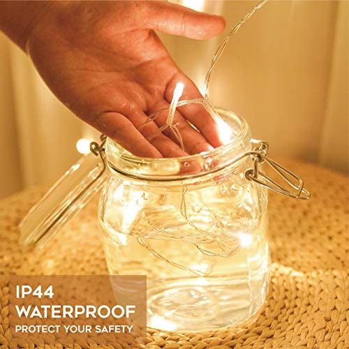 suddus 200 Led Connectable Christmas Lights Outdoor Waterproof, 66ft Fairy Lights Plug in with Remote, Warm White Christmas Tree Light Indoor for Xmas Holiday, Party, Porch, Patio, Garden Decor