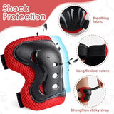 BOSONER Kids/Youth Knee Pad Elbow Pads Guards Protective Gear Set for Roller Skates Cycling BMX Bike Skateboard Inline Skatings Scooter Riding Sports