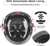 Kids Bike Helmet,Toddler Skateboard Helmets for Ages 2-3-5-8-14 Years Boys Girls，Adjustable Multi-Sport Bicycle Skateboarding Football Roller Skating Scooter Rollerblade Balance Bike Helmet