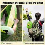 SZHLUX Camping Hammock Double & Single Portable Hammocks with 2 Tree Straps, Great for Hiking,Backpacking,Hunting,Outdoor,Beach,Camping