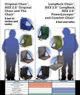 Crazy Creek Original Chair Perfect for Stadium Seats, Camping, Hiking & More, Comfort on All Terrains, Adjustable Straps, Lightweight Design, Water-Resistant