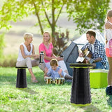 Upgraded Foldable Stool Thickened, Portable Collapsible Stool Retractable Stool for Fishing, Hiking Tours, BBQ, Parties, Outdoor Activities (Olive Green)