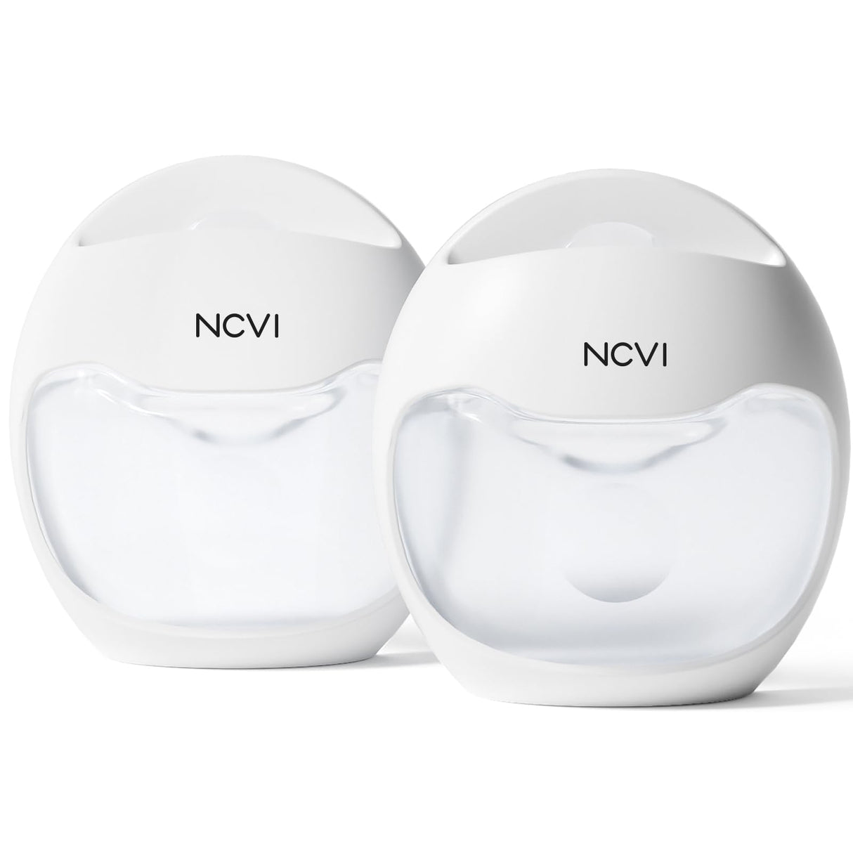 NCVI Silicone Breast Milk Collector Catcher, Let Down Manual Breastmilk Saver Collection Cup for Leaking Milk, Wearable Nursing Cups BPA Free, Invisible Slim Design for Regular Bra, 2.3oz/70mlx2 Count