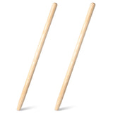 2 Pcs Shovel Handle Replacement 41" Length, 1-1/2" Diameter, Strong Hardwood Solid Ash Wood Straight Handle for Long D Shovels Garden Tool