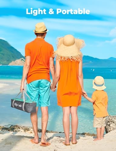 Beach Tent Sun Shelter for 3 Person with UPF 50+ UV Protection, Lightweight & Easy Setup Beach Shade Canopy with Vent Windows & Zippered Door