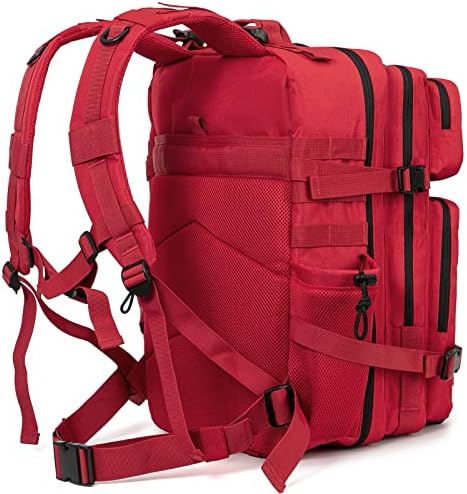 QT&QY 25L/35L/45L Military Tactical Backpack For Men Molle Daypack 3 Day Bug Out Bag Hiking Rucksack With Bottle Holder