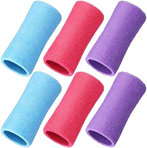 WILLBOND 6 Inch Wristbands Paris Sports Competitions Supplies Sport Long Wrist Bands Sweatband Elastic Athletic for Gym Tennis Outdoor Activity
