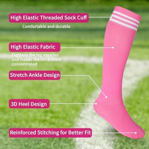 Soccer Shin Guards Toddler and Kids, Shin Pads Set with Shin Sleeves and Long Soccer Socks for Age 2-4, 3-5, 4-6, 6-8, 8-10, 10-12, 12-16 Boys and Girls, Lightweight Soccer Equipment