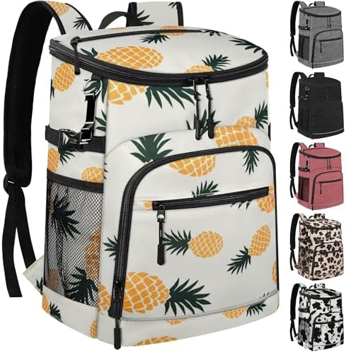 Cooler Backpack Insulated Leakproof Waterproof Backpack Cooler Bag 30/45 Cans, Large Capacity Lightweight Travel Camping Beach Backpack Cooler Ice Chest for Men and Women