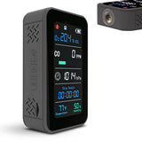 GZAIR Portable 7-in-1 Multi Gas Detector, O2 CO Gas Monitor with Temperature Humidity Air Pressure Sensors, Rechargeable Device with Data Logging and Flashlight
