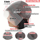 FIONAT 30 Inch Deep Wave Lace Front Wigs Human Hair Pre Plucked 13x6 HD Lace Front Wigs Human Hair 180% Density Deep Curly Wig Frontal Glueless Wigs Human Hair for Women