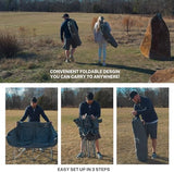 HITORHIKE Double Camping Chair Heavy Duty Oversized Folding Loveseat Camping Chair - Single/Double, All-Season Design with Cup Holder for Camping, Picnic, Beach