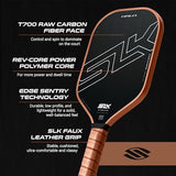 Selkirk Sport SLK Halo Raw Carbon Fiber Pickleball Paddle | Designed in The USA | Choose from The T700 Raw Carbon Fiber Power, The 18k Ultraweave Control, or The Kevlar Linkweave Thermoformed Pro