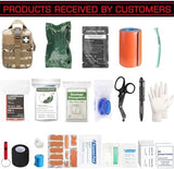 Ifak Trauma Kit, 74 Piece Upgrade Tactical First Aid Supplies, Molle Ifak Pouch Rip Away Refill Supplies for Survival Camping Hiking Travel