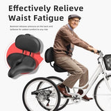 Oversized Bike Seat for Peloton Bike & Bike+, Comfort Seat Cushion Compatible with Peloton, Road or Exercise Bikes, Bicycle Wide Saddle Replacement for Men & Women, Accessories for Peloton