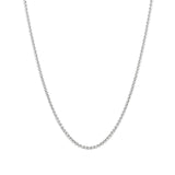 OLARCU 2.5mm/4mm Silver Stainless Steel Wheat Chain Necklace Jewelry for Men (2.5mm-Silver, 26 Inches)