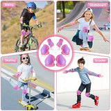 Kids Protective Gear Set Knee Pads for Kids 3-14 Years Toddler Knee and Elbow Pads with Wrist Guards 3 in 1 for Skating Cycling Bike Rollerblading Scooter