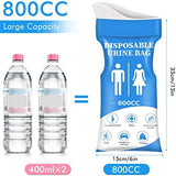 DIBBATU Disposable Urine Bag, 12/24 PCS Pee Bags for Travel for Women/Men, 800ML Emergency Portable Urinal Bag and Vomit Bags, Unisex Urinal Bag for Camping, Traffic Jams, Pregnant, Patient, Kids