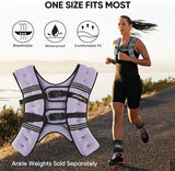 APEXUP Weighted Vest with 5lbs/10lbs/15lbs/20lbs/25lbs/30lbs Weights and Reflective Stripe, Weight Vest Men Women for Workout, Strength Training, Running