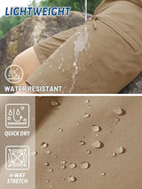 TACVASEN Men's Hiking Cargo Shorts Quick Dry Lightweight for Outdoor Golf Fishing Tactical Casual with Multi Pockets