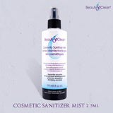 Beautysoclean Cosmetic Sanitizer Mist - (8.0 oz.) Makeup Sanitizing Spray for Powder-based Makeup Palettes & Pressed Cream Foundations, Bronzers, Concealers, Blushes, Eyeshadows.