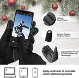-10℉ Waterproof Winter Gloves for Men & Women, 5-Layer Touch Screen Breathable Cold Weather Gloves