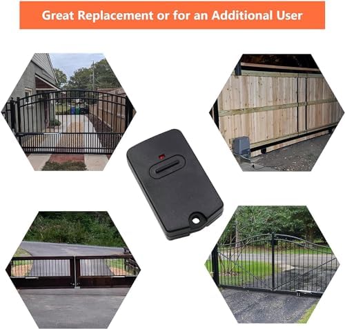RB741 for Mighty Mule Gate Opener Remote, 318MHZ Gate Remote Control for GTO Gate Openers, 9 Dip FM135 Gate Transmitter for MM371W MM572W etc. Gate Clicker Garage Door Entry Controller (4 Pack)