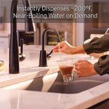 InSinkErator Stainless Steel Tank, H250MBLK-SS HOT250 System, Single-Handle Matte Black Faucet with 2/3-Gallon Instant Hot Water Dispenser