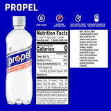 Propel, Peach, Zero Calorie Sports Drinking Water with Electrolytes and Vitamins C&E, 16.9 Fl Oz (Pack of 12)