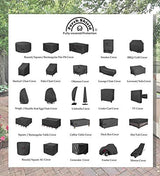 Porch Shield Waterproof Rolling 80-100 Qt Cooler Cart Cover Fits Most Patio Ice Chest Party Cooler (Black, 40"L x 20"W x 32"H)