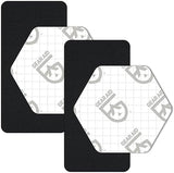 Gear AID Tenacious Tape Gore-TEX Fabric Patches for Quickly Fixing Holes and Tears in Jackets, Gloves, Rain and Ski Pants, Black, 2.5” x 2.8” Hexagon, 2.5” x 4” Rectangle