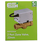 ESi - 2 Port 22mm Motorised Zone Valve (Replaces V4043H1056) ESZV222L by ESI