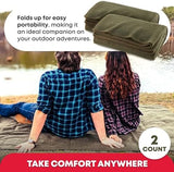 Ever Ready First Aid Olive Drab Green Warm Fire Retardant Blanket, 66" x 90"