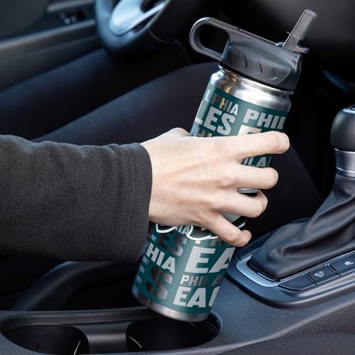 Rico Industries NFL Football Stainless Steel Tumbler with Lid - Great For Coffee, Tea, Water or Cocktails