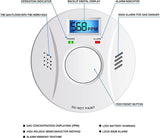 Smoke Detector and Carbon Monoxide Detector Co2 Detector Battery Powered with Test/Reset Button 4 Pack