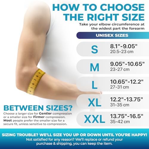 DR. BRACE® Elite Elbow Brace Support, Breathable Elbow Compression Sleeve with Gel Pad for Golfer's, Tennis Elbow & Tendonitis Treatment & Pain Relief 2024