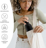 Bambaw Stainless Steel Water Bottle, Black Sports Bottle, Non-Insulated Water Bottle, 1L Stainless Steel, Reusable Bottle, Metal Bottle, BPA-Free – Onyx Black