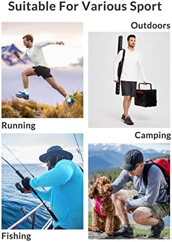 baleaf Men's Sun Protection Hoodie Shirt UPF 50+ Long Sleeve UV SPF T-Shirts Rash Guard Fishing Swimming Lightweight