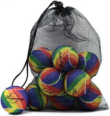 Magicorange Tennis Balls, 12 Pack Advanced Training Tennis Balls Practice Balls, Come with Mesh Bag for Easy Transport, Good for Beginner Training Ball