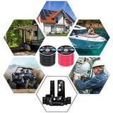 10 Gauge Marine Wire 10 AWG Marine Grade Wire Include 10 Gauge 30FT Red & 30FT Black,10AWG Tinned Copper Boat Electrical Cable for Automotive Boat Speakers Lighting Solar Outdoor RV Camper Trailer