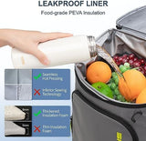 Backpack Cooler Insulated Leak Proof 30/45 Cans, 2 Insulated Compartments Thermal Bag, Portable Lightweight Beach Travel Camping Lunch Backpack for Men and Women